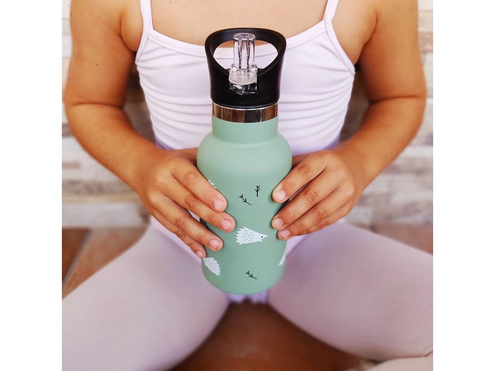 Fresk Ανοξείδωτο Παγούρι Θερμός με Καλαμάκι Hedgehog, Σκατζόχοιρος, 350ml