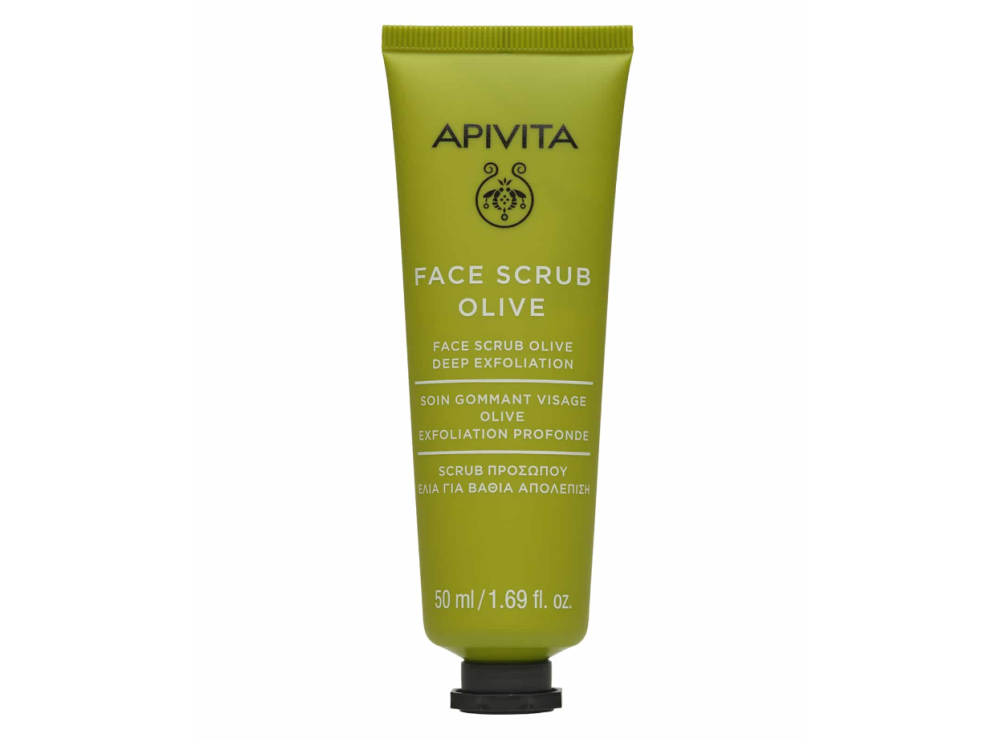 Apivita Face Scrub With the Olive, Βαθιάς Απολέπισης με Ελιά, 50ml