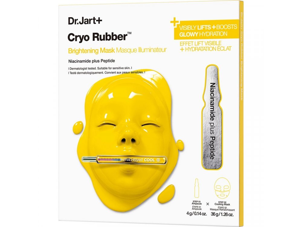 Dr.Jart+ Cryo Rubber Brightening Kit Mask Ενυδατικό Κιτ Περιποίησης με Αμπούλα Νιασιναμίδης + Δροσιστική Μάσκα Υδρογέλης 40g