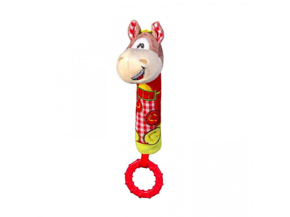 BabyOno Squeaker Pony, Μαλακό παιχνίδι με ήχο και μασητικό, "Αλογάκι"