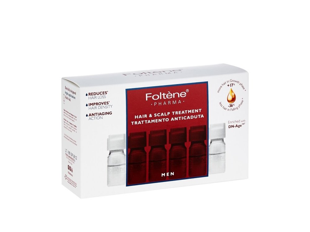 Foltène-Men Hair & Scalp Treatment Αγωγή με Αμπούλες Κατά της Ανδρικής Τριχόπτωσης 12Abs