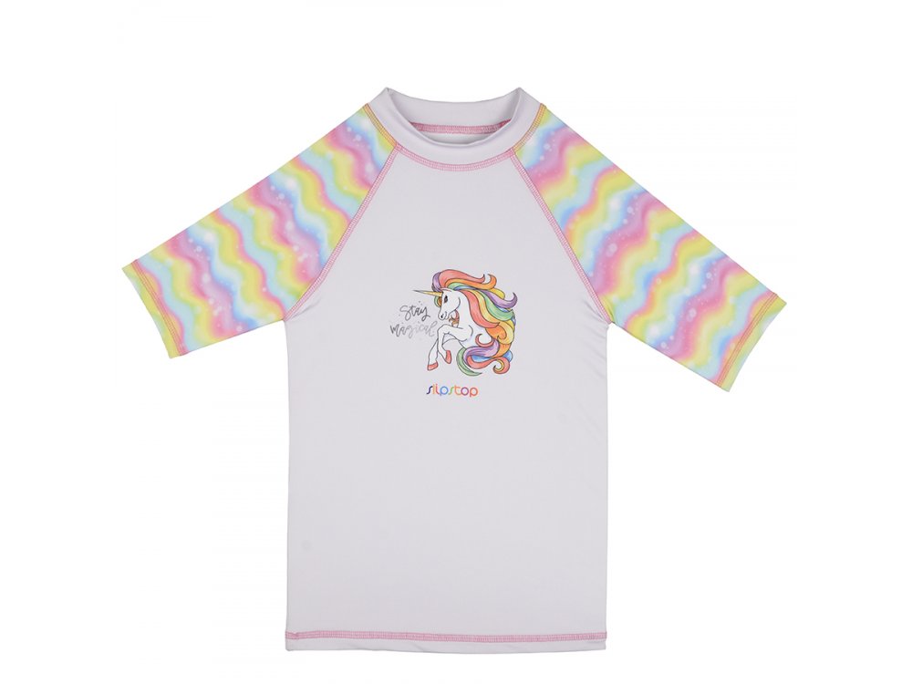 SlipStop Unicorn UV Shirt, Μπλουζάκι με δείκτη Προστασίας από τον Ήλιο, (4-5 ετών)