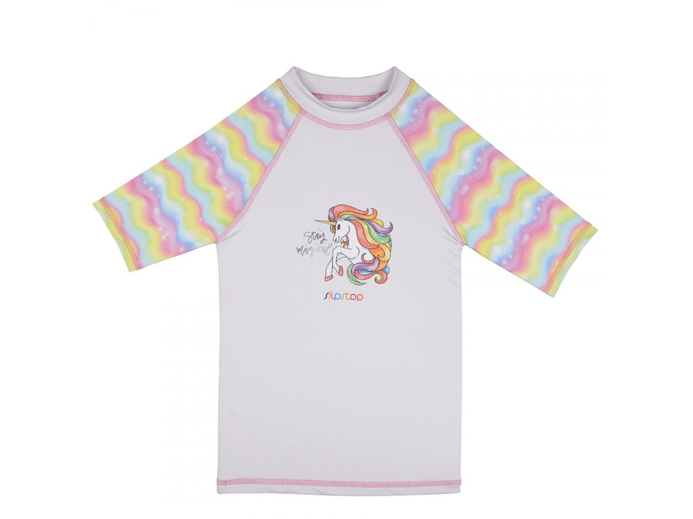 SlipStop Unicorn UV Shirt, Μπλουζάκι με δείκτη Προστασίας από τον Ήλιο, 6-7 YRS