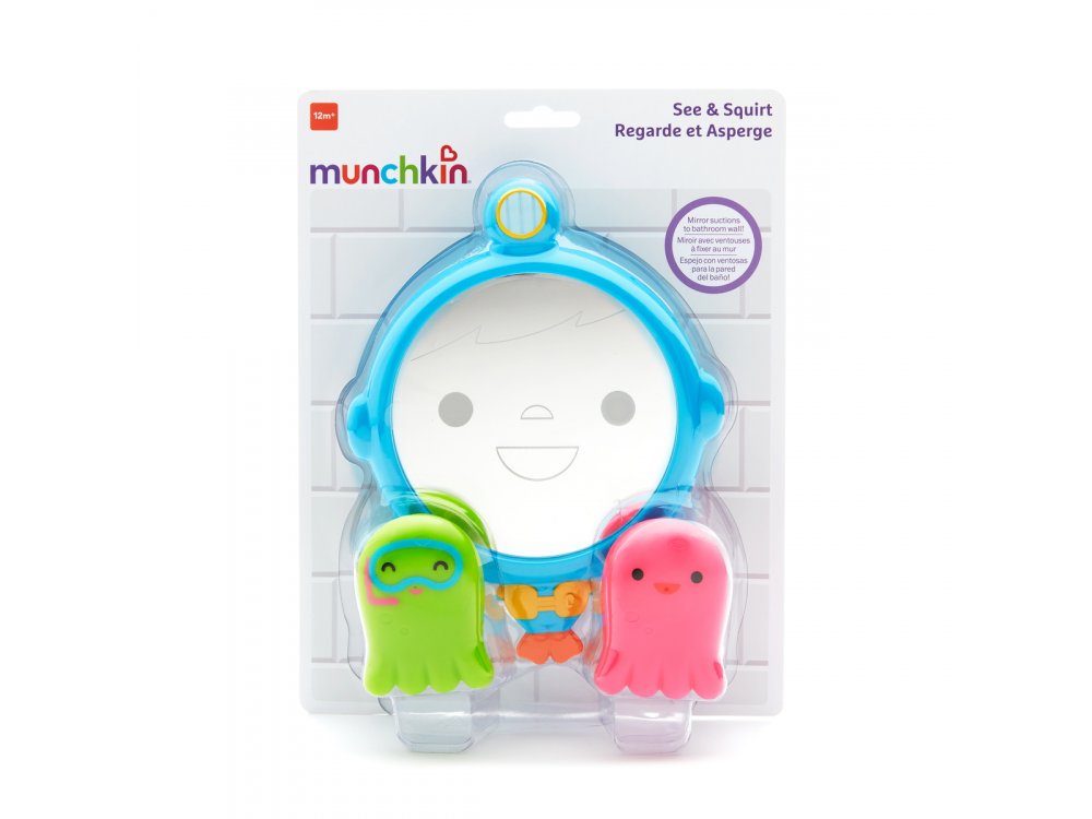 Munchkin See & Squirt Bath Mirror, Παιχνίδι Μπάνιου Καθρέφτης