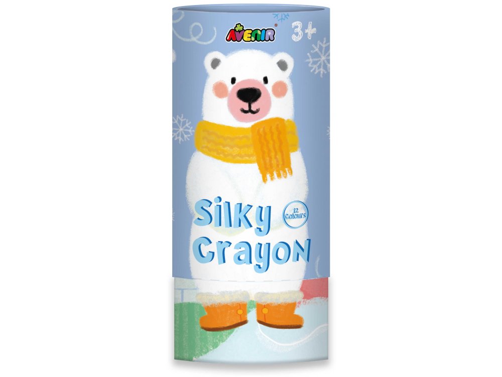 Avenir Silky Crayons Polar Bear, Κηρομπογιές , Σετ 12τμχ