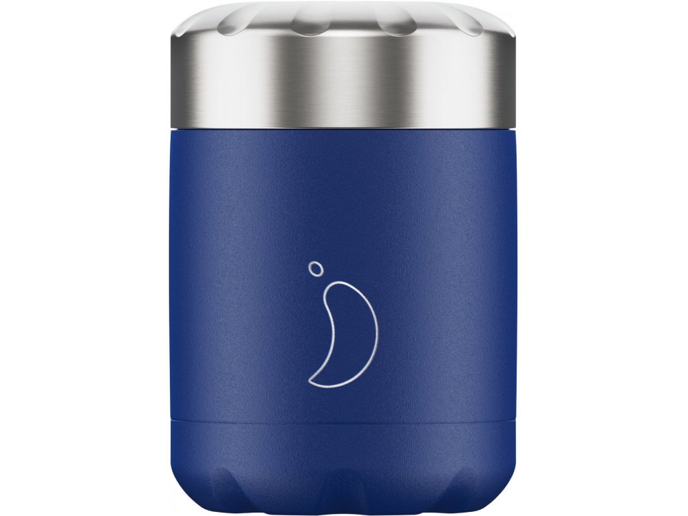 Chillys Food Pot Matte Blue, Ανοξείδωτος Θερμός Φαγητού, 300ml
