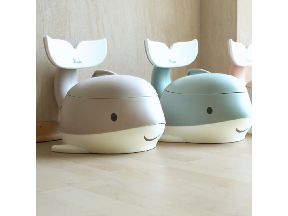 Bo Jungle: Εκπαιδευτικό γιογιό με καπάκι δελφίνι & κάθισμα- 2 σε 1-Sage Green