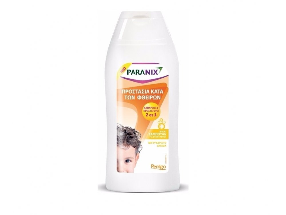 Paranix Protection Shampoo 2 in 1 Απαλό Σαμπουάν για Προστασία κατά των Φθειρών, 200ml