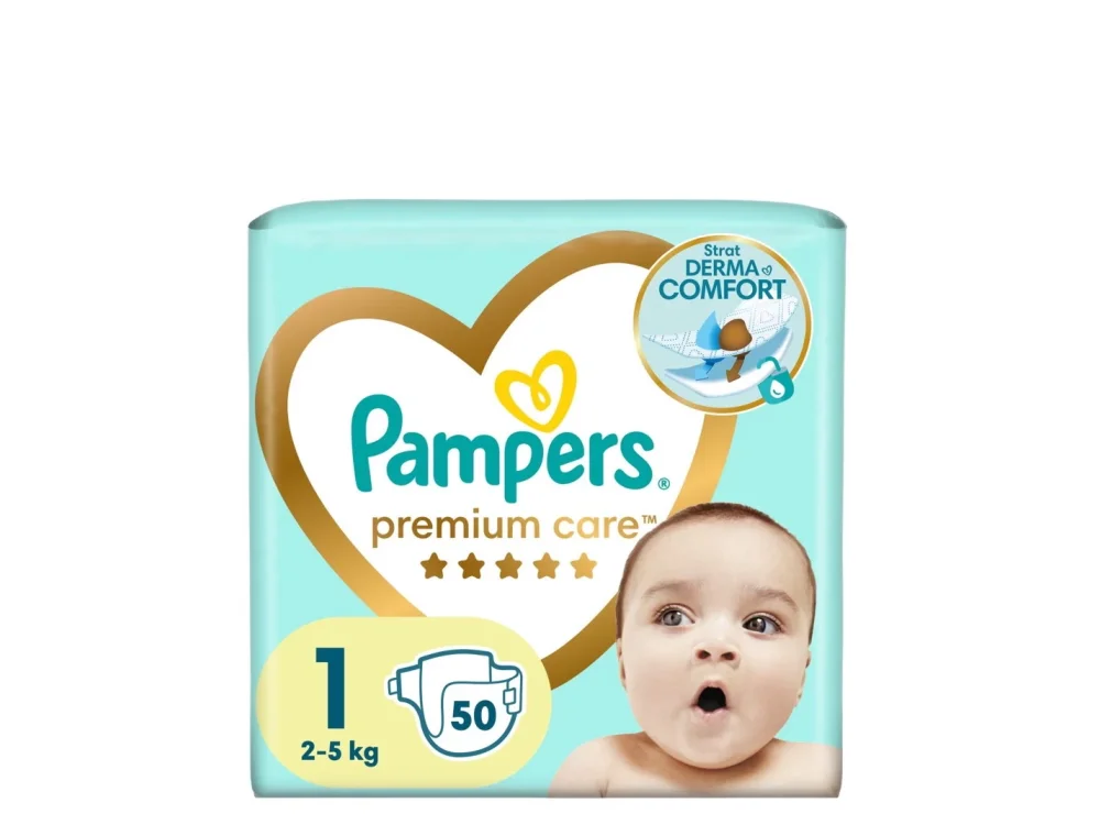 Pampers Premium Care Πάνες Μέγεθος 1 (2kg - 5kg), 50τμχ