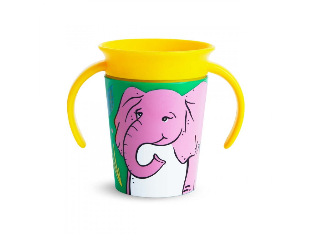 Munchkin Miracle 360° Sippy Cup 6m+ Elephant, Εκπαιδευτικό Κύπελλο-Ποτήρι, 177ml