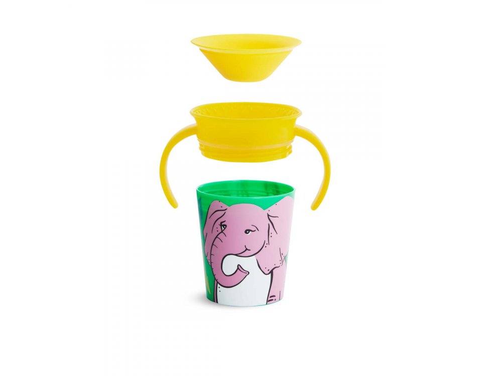 Munchkin Miracle 360° Sippy Cup 6m+ Elephant, Εκπαιδευτικό Κύπελλο-Ποτήρι, 177ml