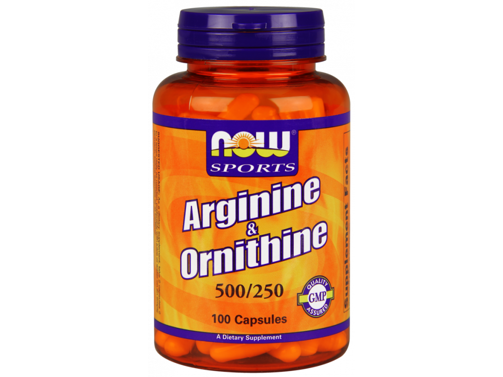 Now Sports Arginine & Ornithine 500/250mg 100caps