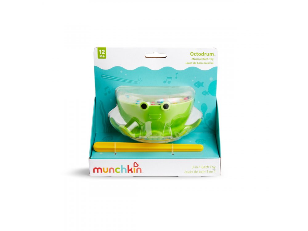 Munchkin, Octodrum Musical Bath Toy, Παιχνίδι Μπάνιου Χταπόδι, 12m+