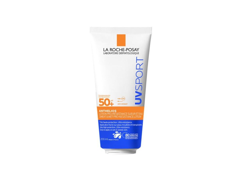 La Roche Posay Anthelios UV Sport Sweat & Wet Pro-Resistance Lotion SPF50+, Αντηλιακή Λοσιόν για Έντονη Άθληση, 200ml