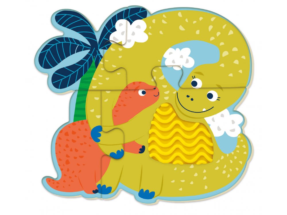 Avenir Touch Wooden Puzzle-Dinosaur, Ξύλινο Παζλ