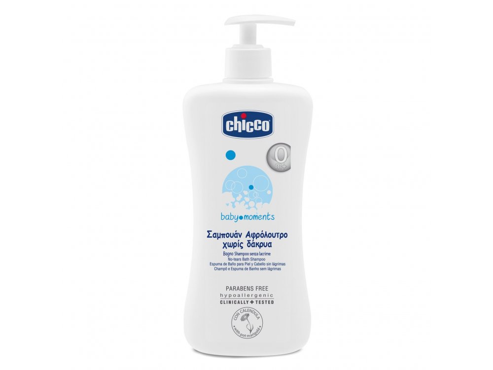 Chicco Σαμπουάν & Αφρόλουτρο, Baby Moments, 750ml
