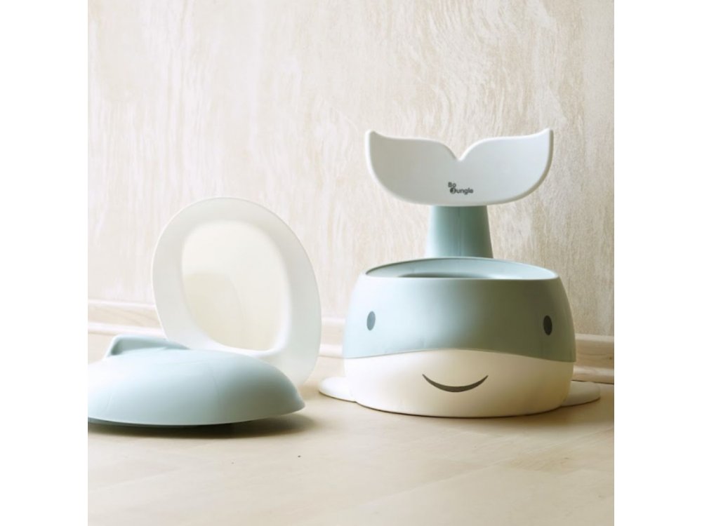 Bo Jungle: Εκπαιδευτικό γιογιό με καπάκι δελφίνι & κάθισμα- 2 σε 1-Sage Green