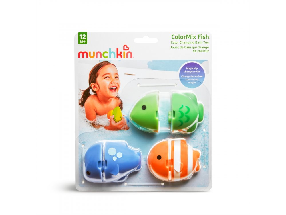 Munchkin Παιχνίδι Μπάνιου, Colour Mix Fish Σετ 3τμχ