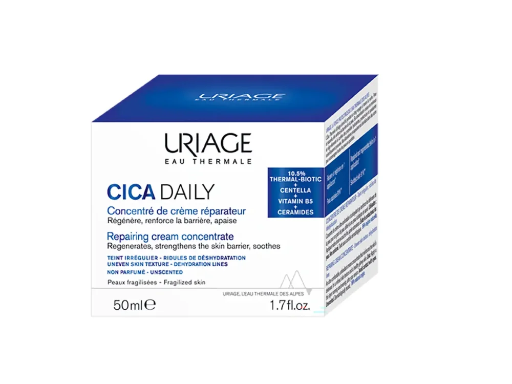 Uriage Cica-Daily Repairing Cream Concentrate, Επανορθωτική Κρέμα για Ενυδάτωση & Σύσφιξη, 50ml