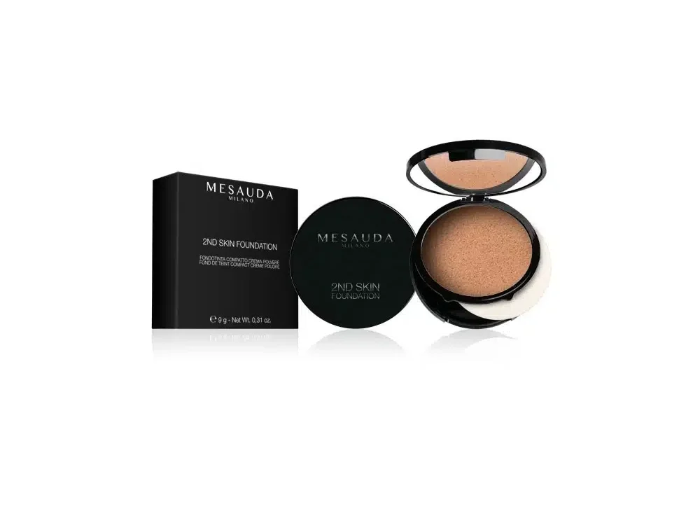 Mesauda 2nd Skin Cream-Powder Compact Foundation Desert 104, 10g