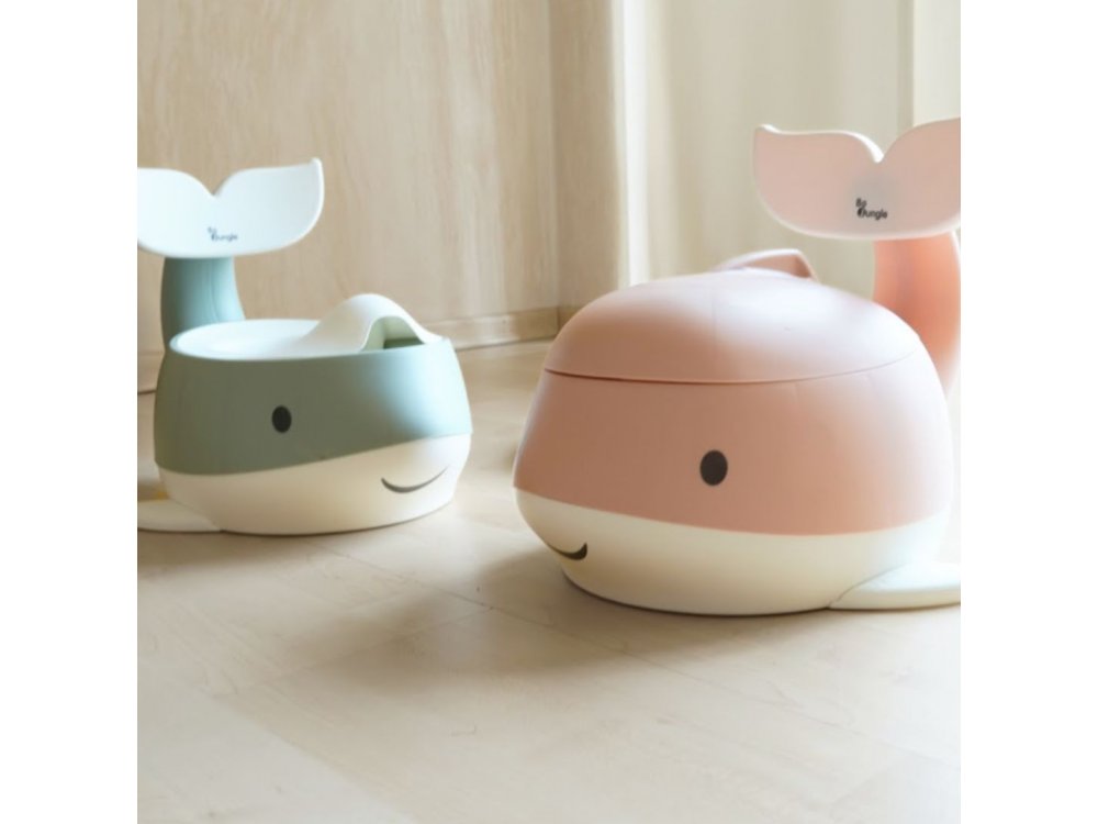 Bo Jungle: Εκπαιδευτικό γιογιό με καπάκι δελφίνι & κάθισμα- 2 σε 1-Sage Green