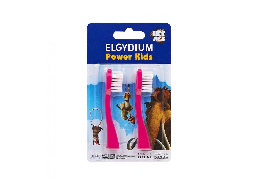 Elgydium Power Kids Refill I.A. Pink Ανταλλακτικά 2τμχ