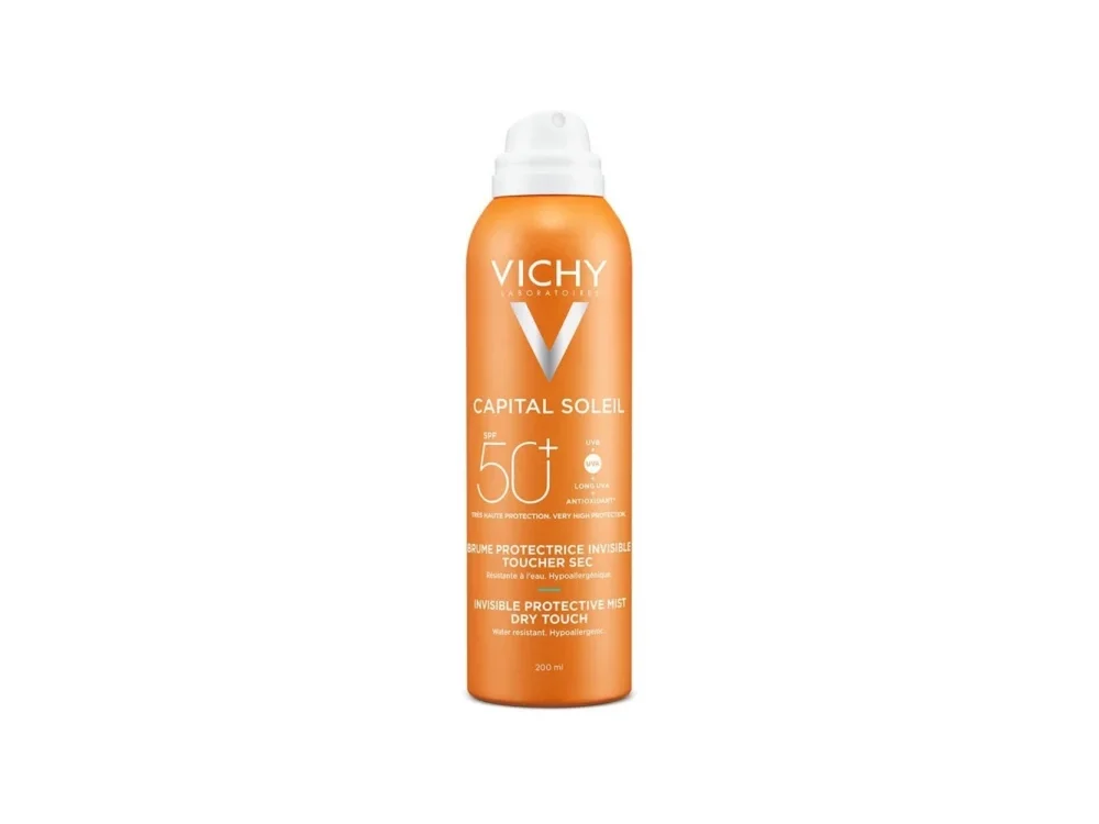 Vichy Capital Soleil Invisible Protective Mist, Ενυδατικό Αόρατο Αντηλιακό Mist SPF50, 200ml
