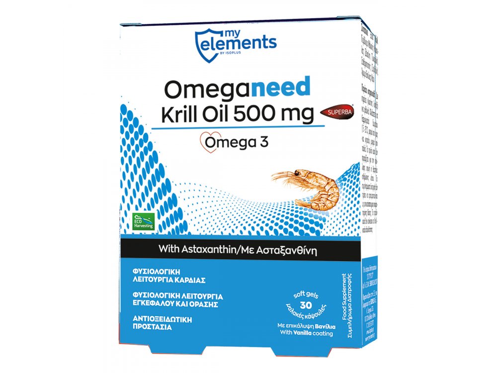 My Elements Krill Omega-3 500mg 30tabs