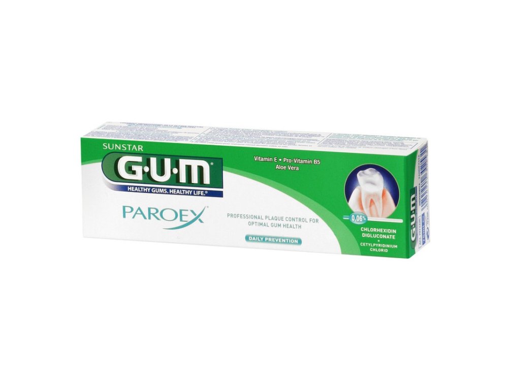 Gum Paroex Toothpaste 0,06%, Οδοντόκρεμα για Καθημερινή Χρήση με Διπλή Αντιβακτηριακή Δράση, 75ml