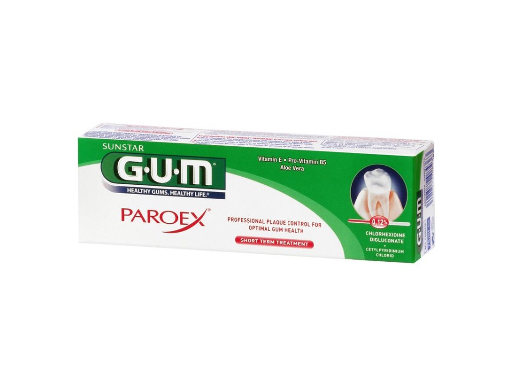 Gum Paroex Gel 0,12% CHX + 0,05% CPC, Οδοντόκρεμα βραχυπρόθεσμης θεραπείας, 75ml