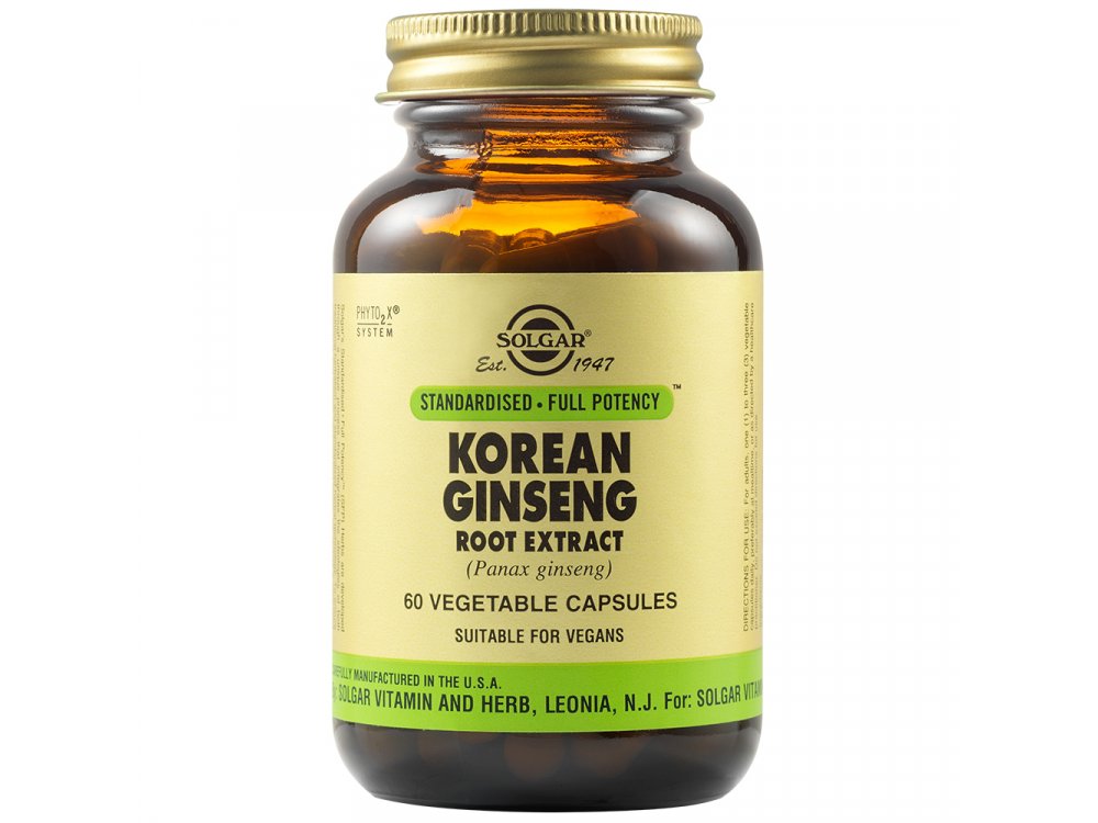 Solgar SFP Korean Ginseng Extract 60Vegs.Caps