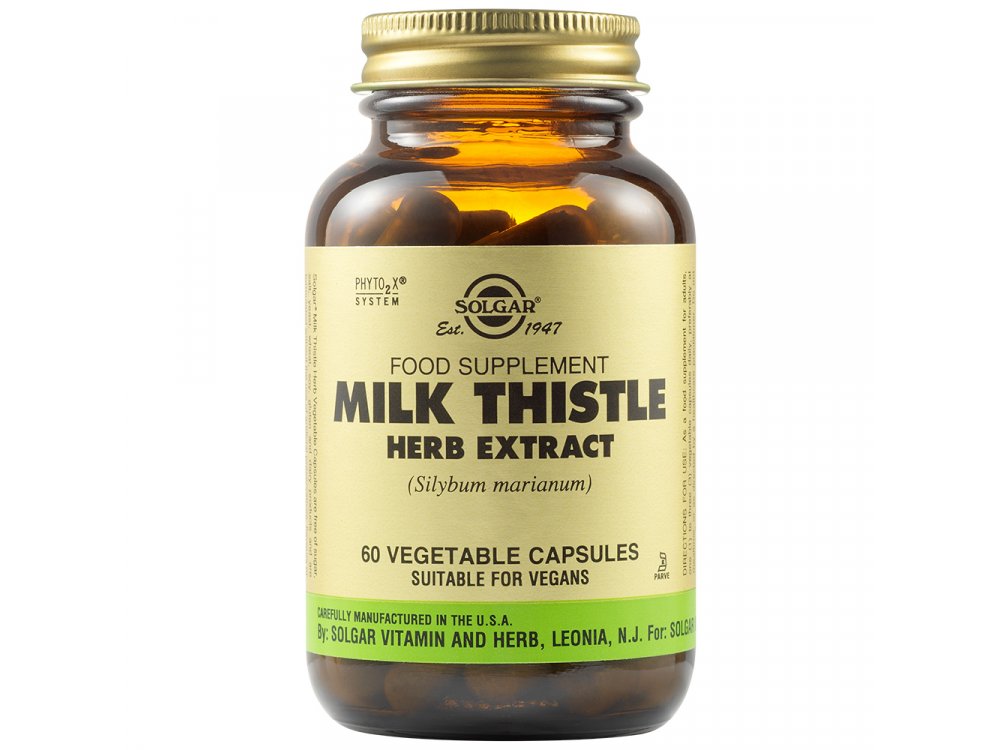 Solgar SFP Milk Thistle Herb & Seed Extract  60Vegs.Caps