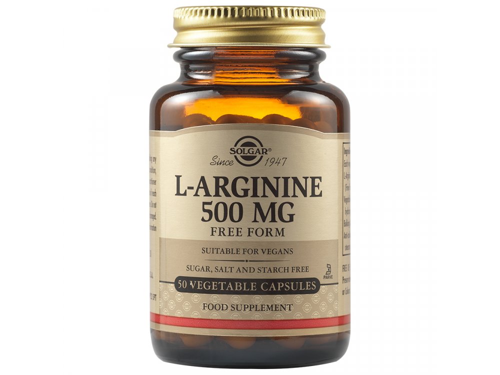 Solgar L-Arginine 500mg 50Vegs.Caps