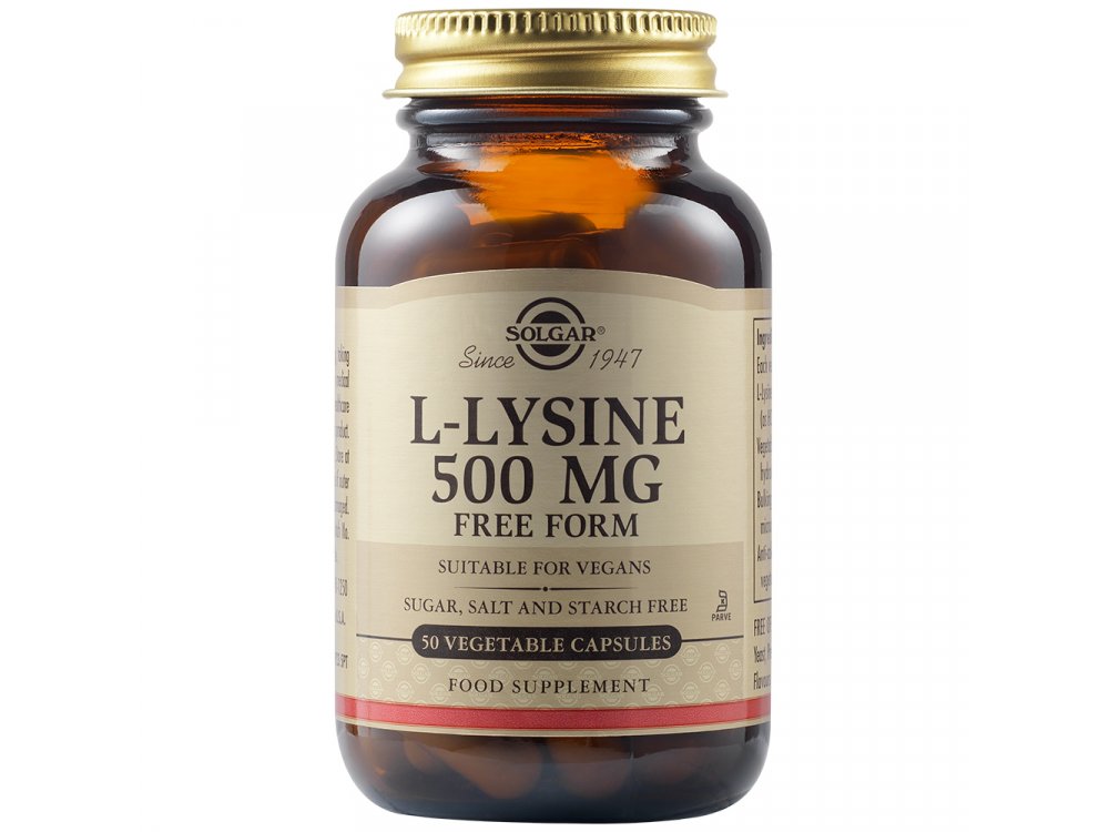 Solgar L-Lysine 500mg  50Vegs.Caps