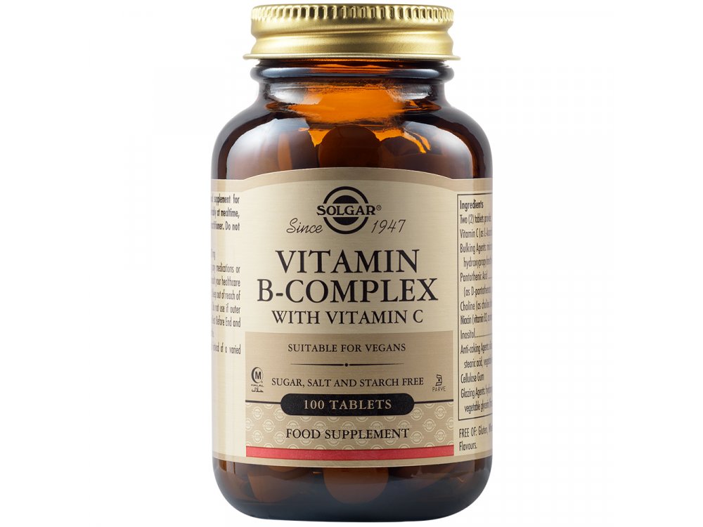Solgar B-Complex + C Stress 100tabs