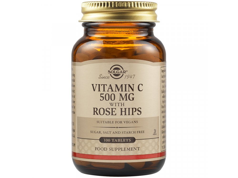 Solgar Rose Hips C 500mg 100tabs