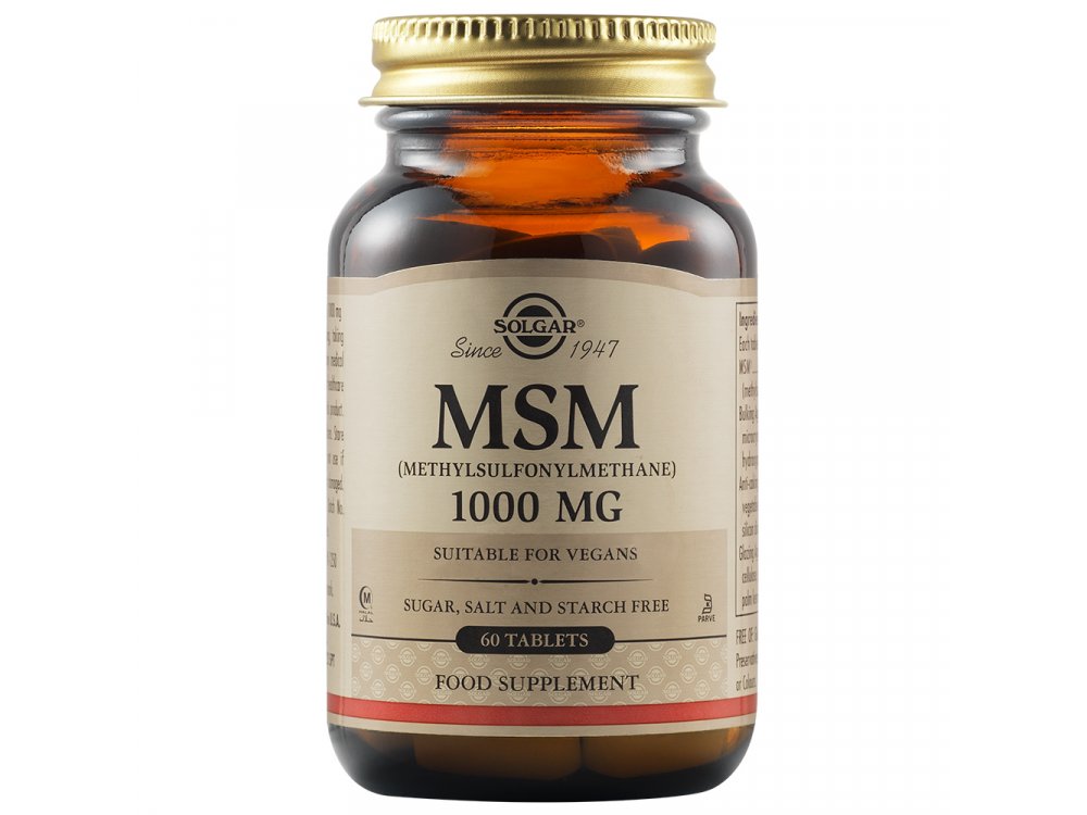 Solgar MSM 1000mg 60tabs