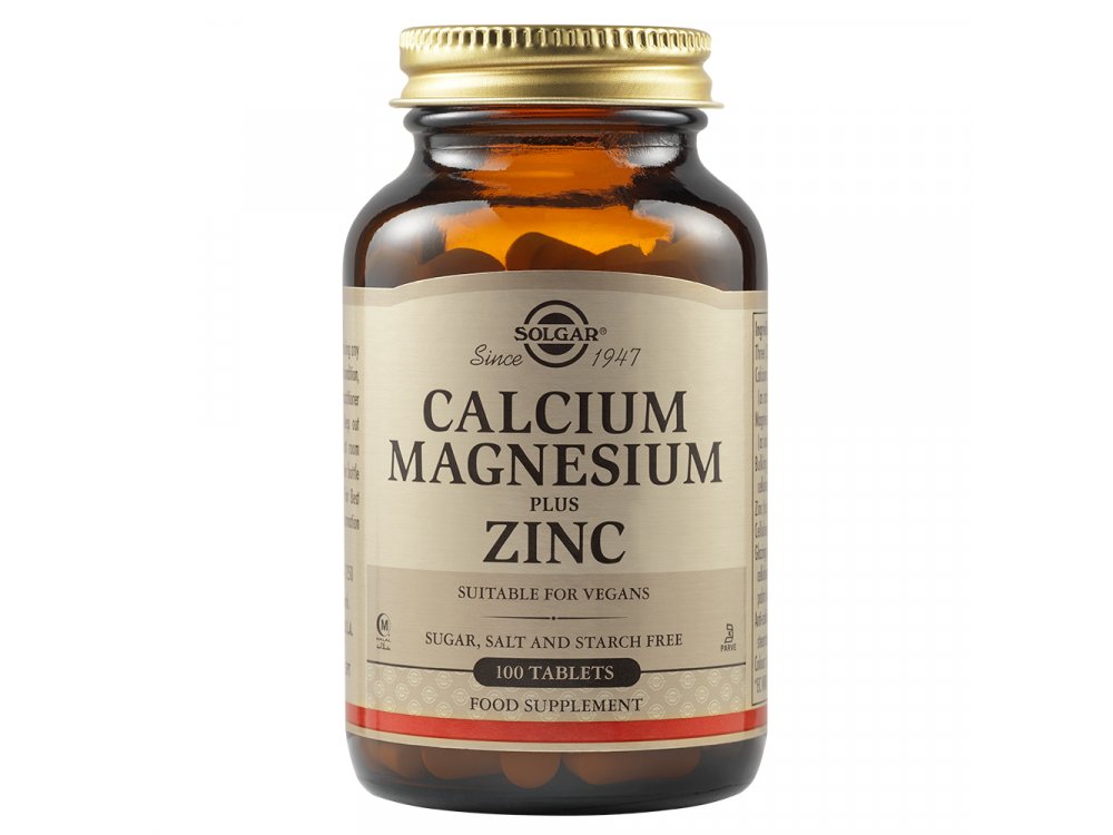 Solgar Calcium Magnesium Plus ZINC 100tabs