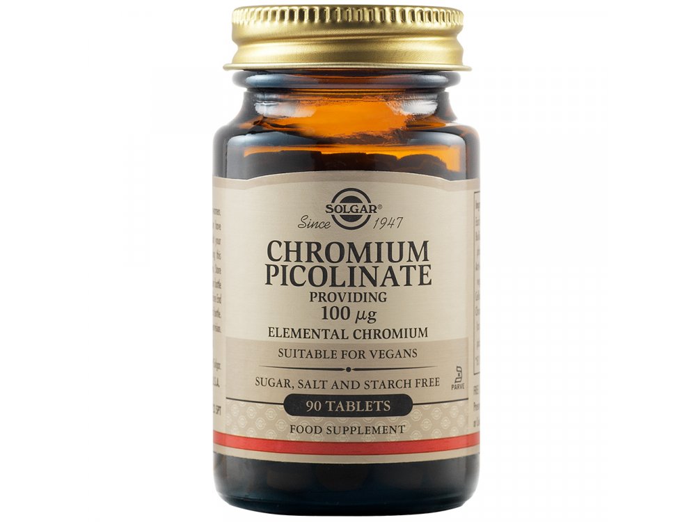 Solgar Chromium Picolinate 200mg 90Vegs.Caps