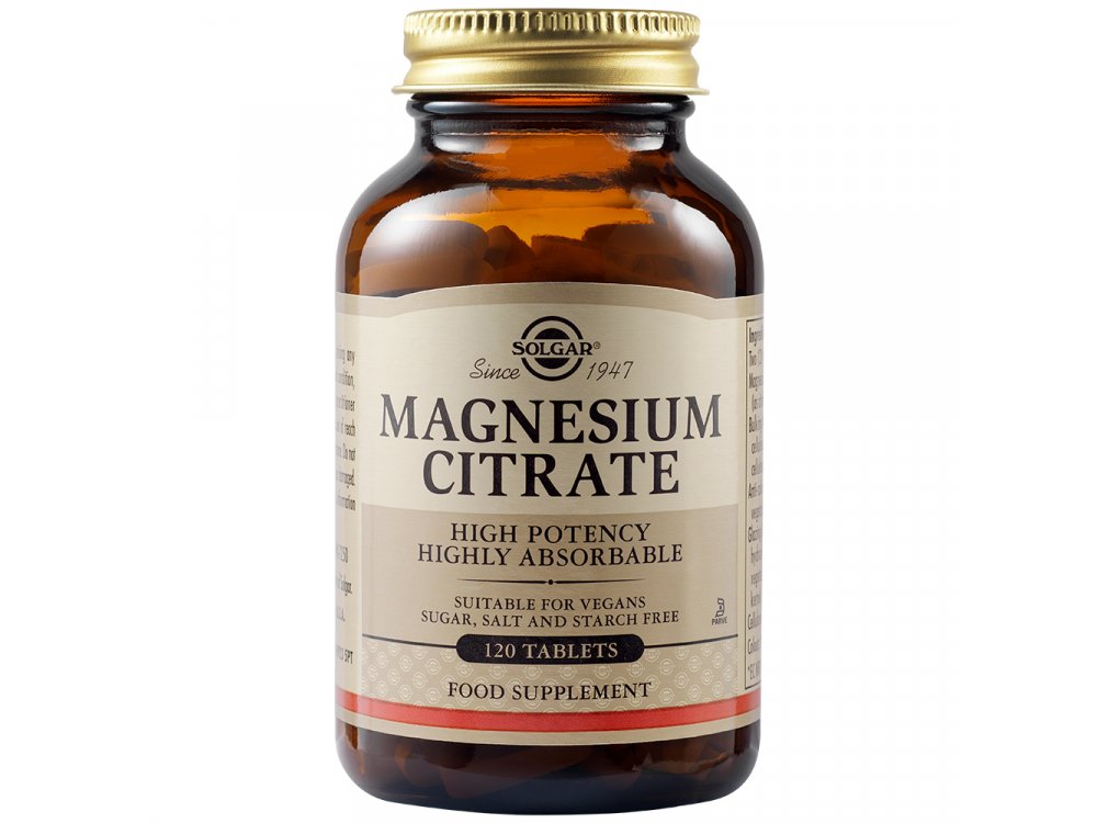 Solgar Magnecium Citrate 200mg 120tabs