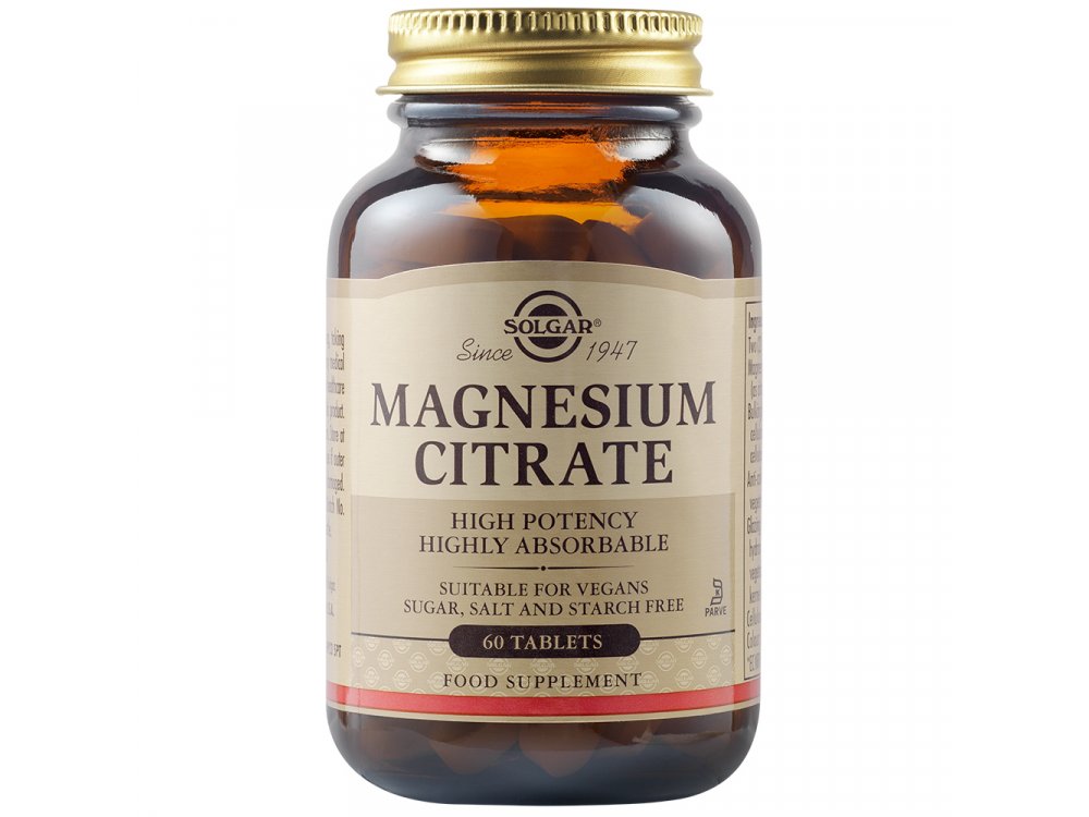 Solgar Magnecium Citrate 200mg 60tabs