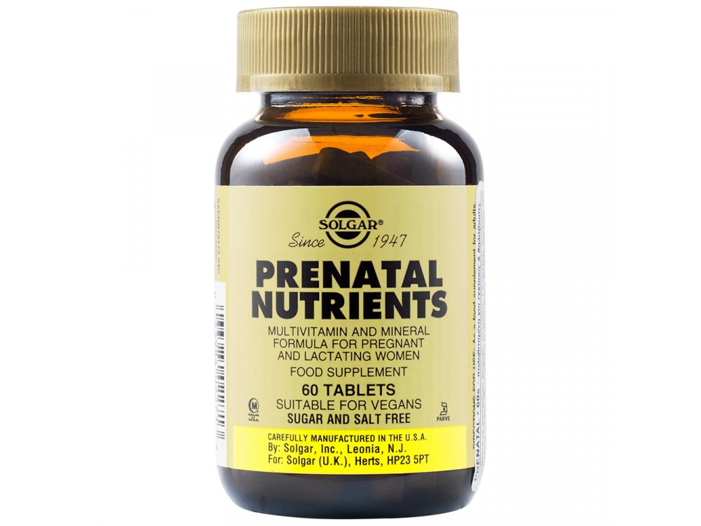 Solgar  Prenatal  Nutrients 60tabs