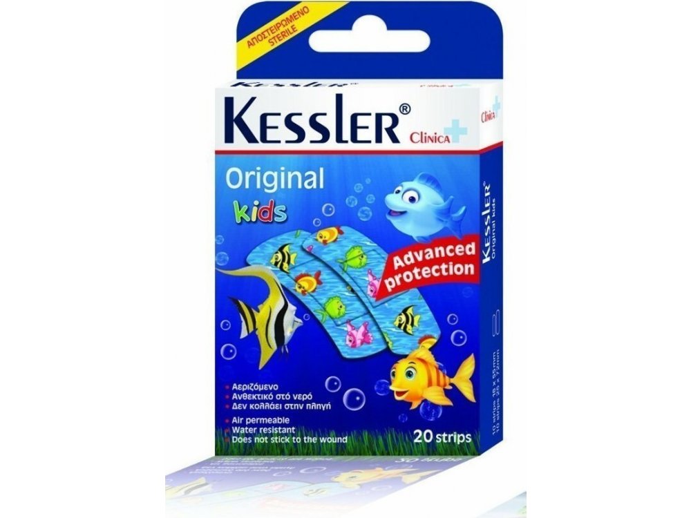 Kessler Original Kids Ψαράκια Αποστειρωμένα Παιδικά Αυτοκόλλητα 20τμχ