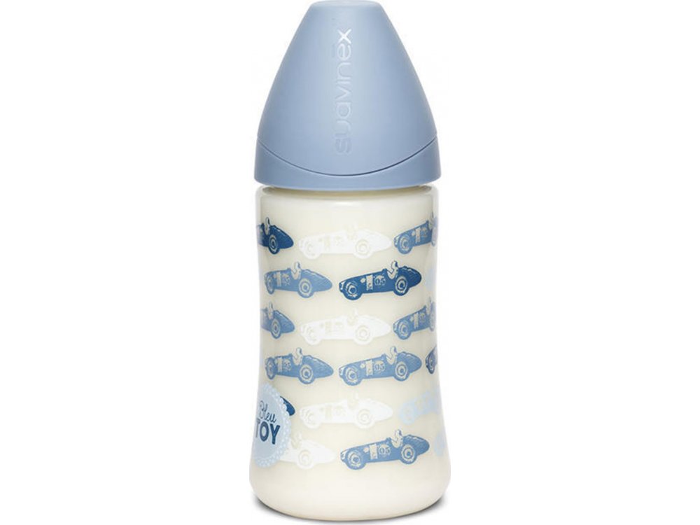 Suavinex Μπιμπερό Boys Toys PP με Ανατομική Θηλή Σιλικόνης 270ml