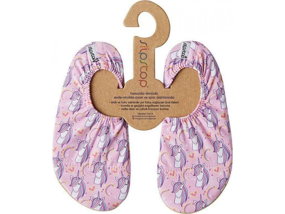SlipStop Αντιολισθητικές Παντόφλες Pink Unicorn (M), No27-29