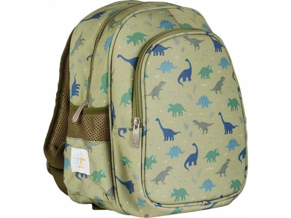 A Little Lovely Backpack Σακίδιο-Τσάντα Πλάτης με Ισοθερμική Θήκη, Dinosaurs, 27x32εκ.