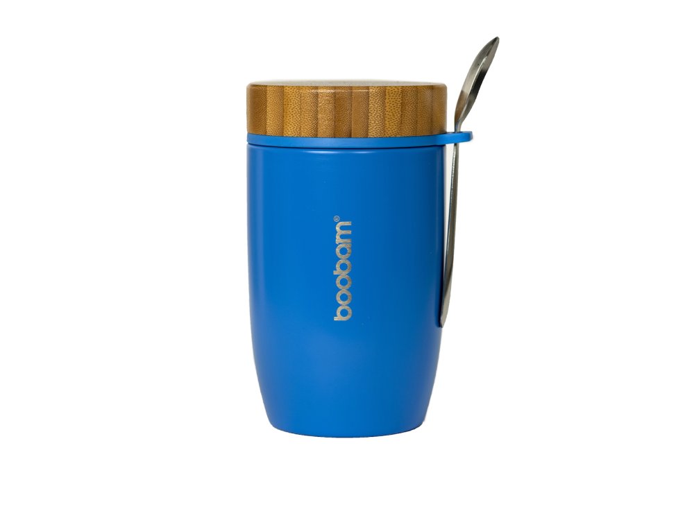 Boobam Food Thermos Inox Δοχείο Φαγητού Θερμός Χρώμα Μπλέ, 500ml