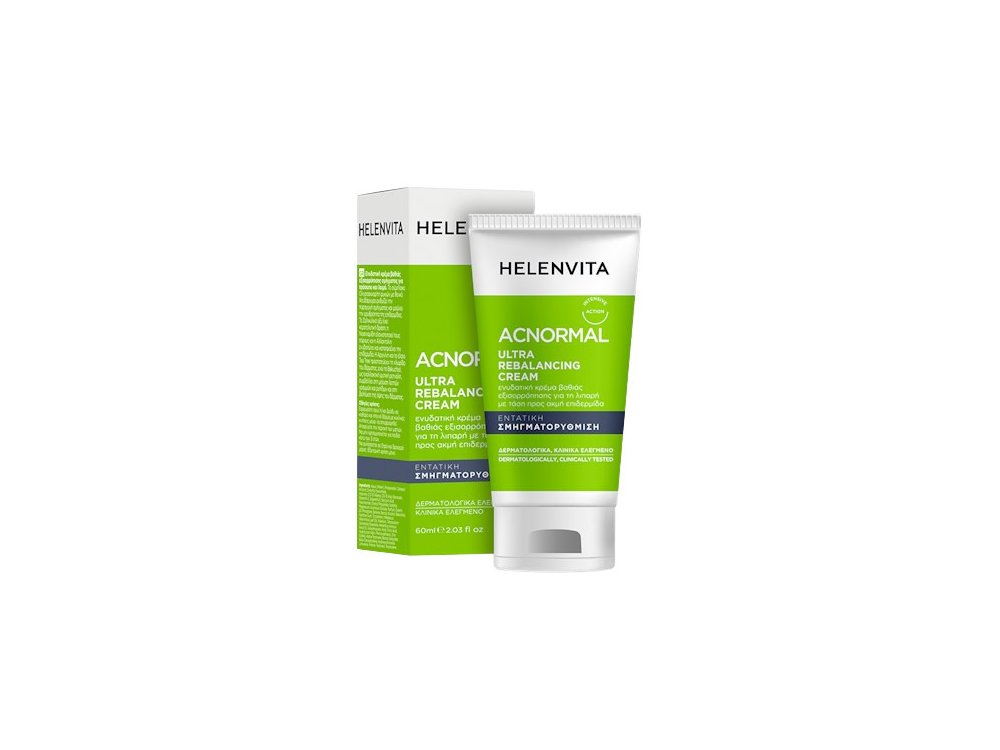 Helenvita Acnormal Ultra Rebalancing Cream, Ενυδατική Κρέμα για Λιπαρές & Ακνεϊκές Επιδερμίδες, 60ml