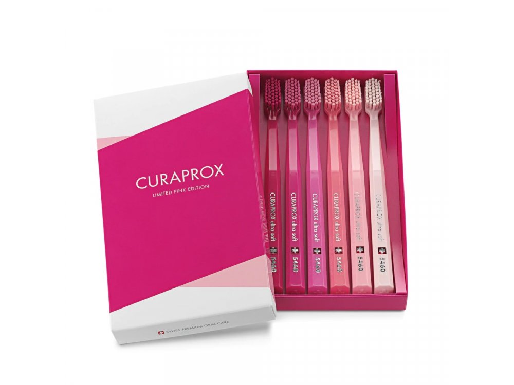 Curaprox CS 5460, Οδοντόβουρτσα, Ροζ, 6τμχ