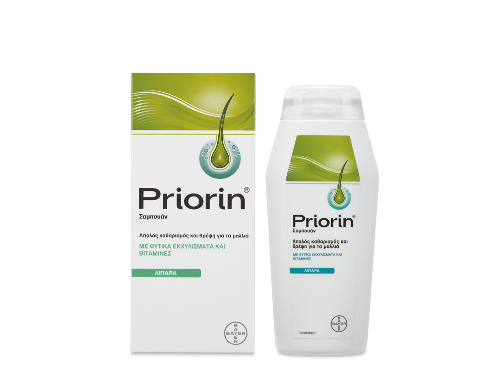 Priorin Extra Promo, 60caps & Δώρο Priorin Σαμπουάν Θρέψης με Φυτικά Εκχυλίσματα & Βιταμίνες για Λιπαρά Μαλλιά, 200ml, 1σετ